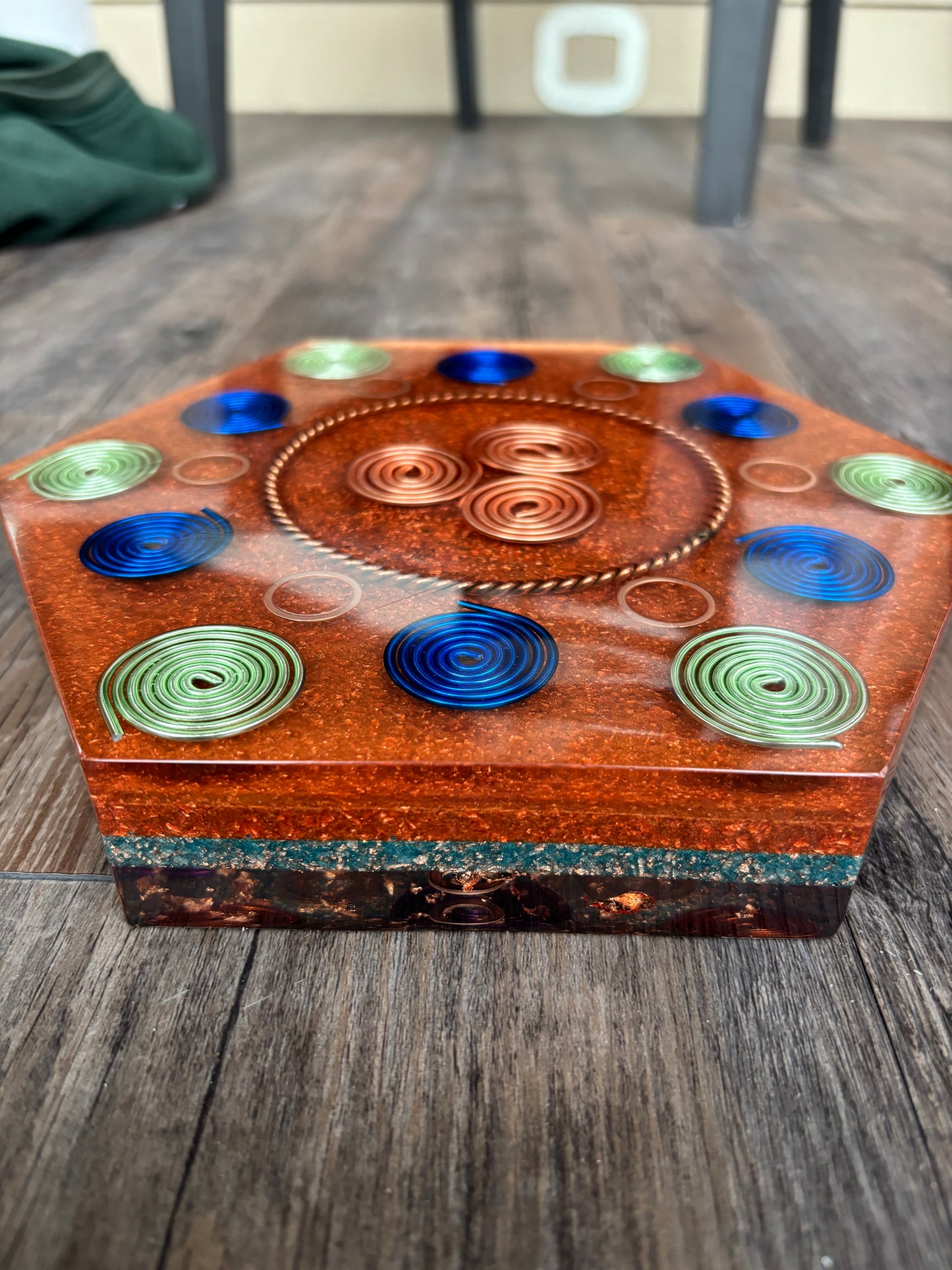 Hexagonal Life Force Energy Charging Plate (One of A Kind)