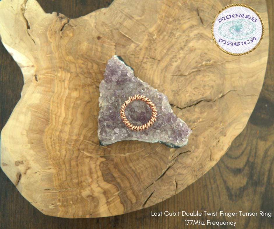 Lost Cubit 1/8 Double Twist Finger Ring