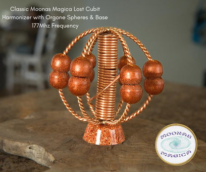 Classic Moona’s Magica Lost Cubit Harmonizer with Orgone Spheres & Base