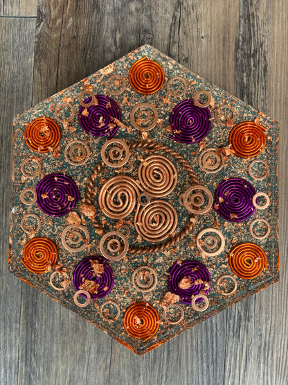 Hexagonal Life Force Energy Charging Plate (One of A Kind)