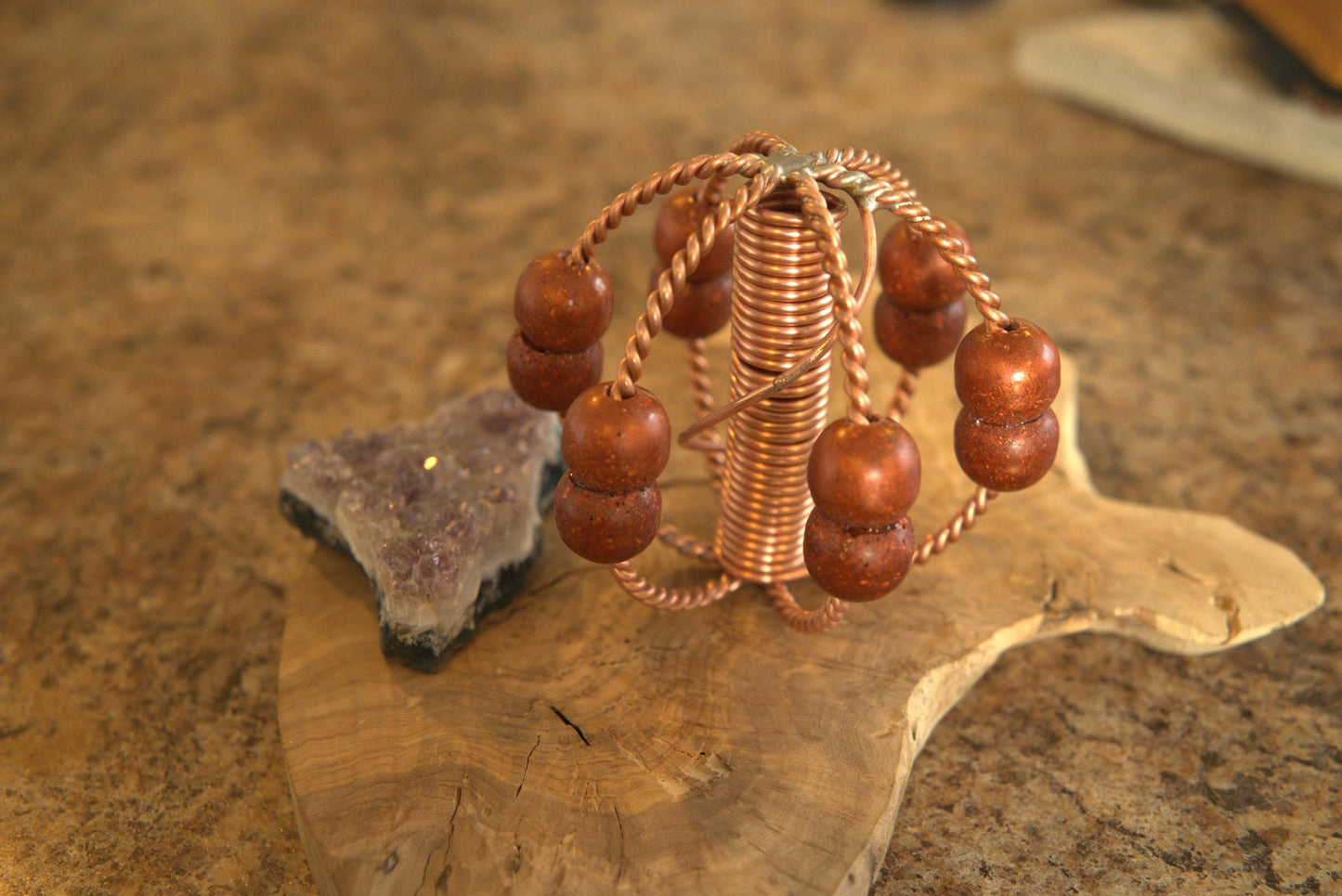 Classic Moona’s Magica Lost Cubit Harmonizer with Orgone Spheres & Base