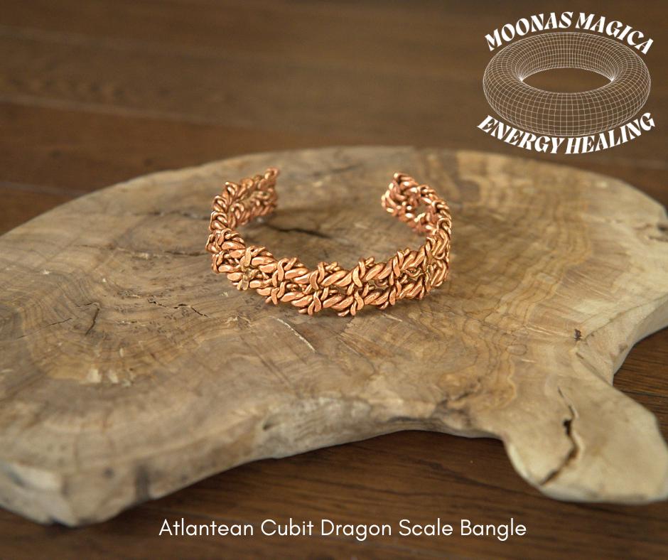 Atlantean Cubit Hammered Dragon Scale Bangle